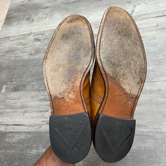 Allen Edmonds Strand Walnut Tan Balmoral Brogue Oxfords 12 D - Picture 3 of 10